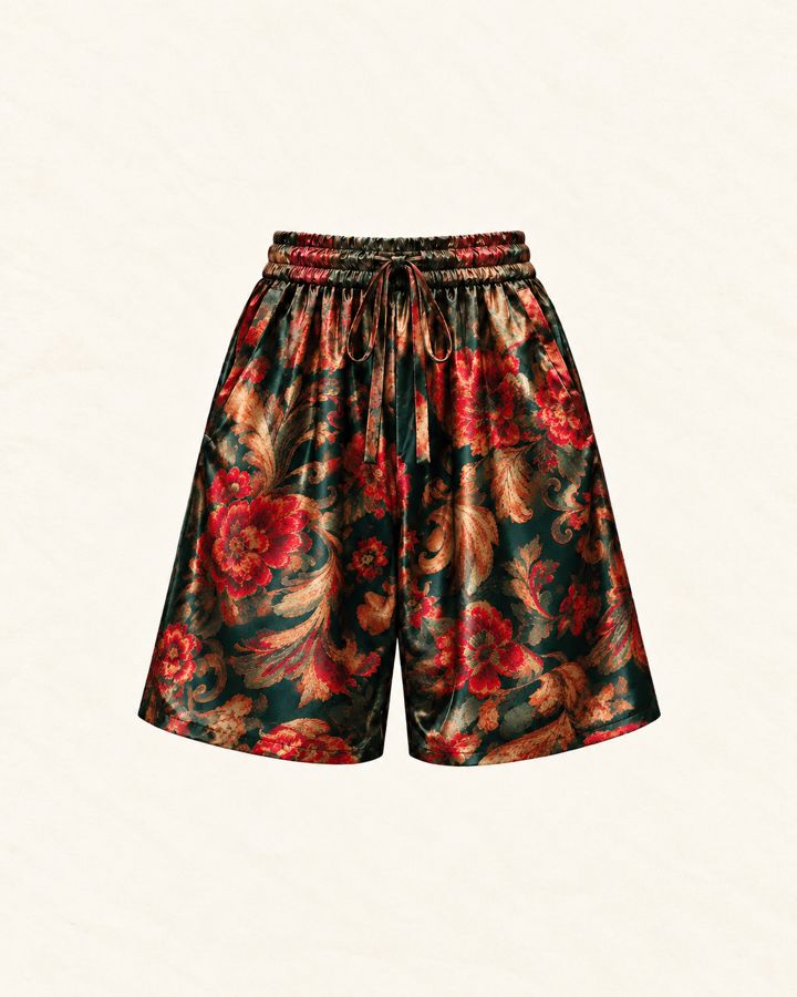 Шорты Сингапур, расцветка «Изумрудное барокко»